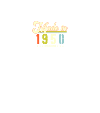 made in 1950, 1st class edition, születésnap, 1950-ben készült minta fekete pólón
