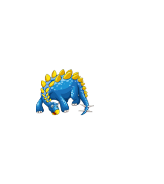 kék dino, dinoszaurusz minta világos rózsaszín pólón