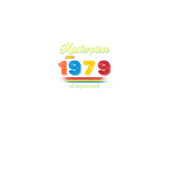 masterpiece all original parts since 1979, mesterdarab, etalon minta királykék pólón