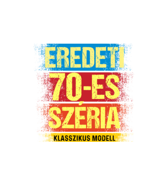 EREDEDI 70-ES SZÉRIA KLASSZKUS MODELL, RETRO SZÜLETÉSNAP minta homokszín pólón
