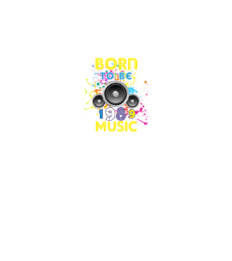 born to be music születésnapi DJ ,1989-ben született minta királykék pólón