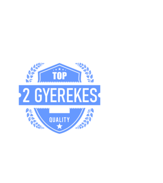 TOP QUALITY 2 GYEREKES APUKA minta fekete pólón