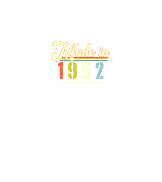 made in 1951, 1st class edition, születésnap, 1952-ben készült minta fekete pólón