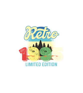 retro évszám, limited edition, 1995-ben születetteknek minta fehér pólón