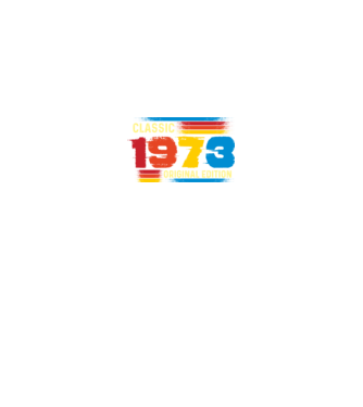 classic, original edition, retro, vintage évszám, születésnapi dátum, 1973 minta királykék pólón