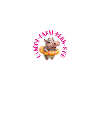 LÁNGOS FAGYI HEKK SÖR NYARALÓS PÓLÓ minta fehér pólón