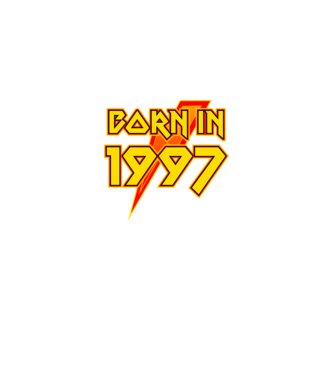 heavy metal born in 1997 minta fekete pólón