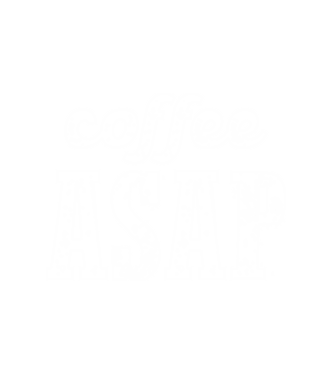 coffee asap minta fehér pólón