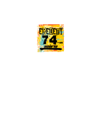 eredeti széria grunge graffiti 74-es. 74 éves minta fekete pólón