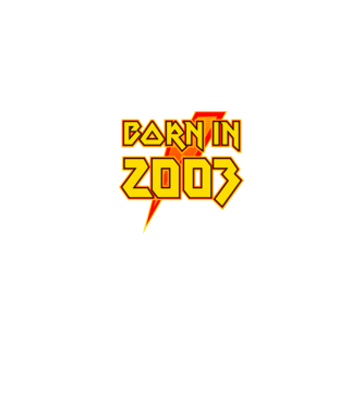 heavy metal born in 2003 minta királykék pólón
