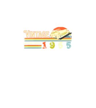 vintage, limited edidtion, retro születésnapi felirat, évszám veterán autóval, 1955 minta fekete pólón