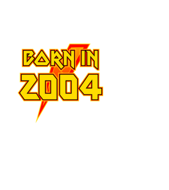 heavy metal born in 2004 minta fekete pólón
