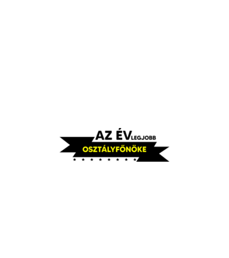 AZ ÉV LEGJOBB OSZTÁLYFŐNÖKE minta piros pólón