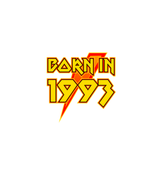 heavy metal born in 1993 minta fekete pólón