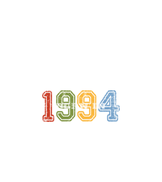 born in 1994 születésnapi felirat minta fekete pólón