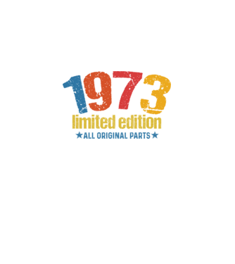 1973 limited edition ,all original parts,retro születésnapi évszám minta fekete pólón