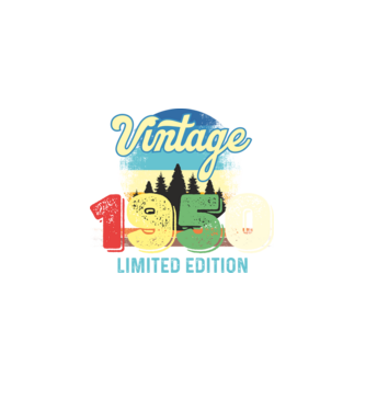 vintage évszám, limited edition, 1950-ben születetteknek minta fekete pólón