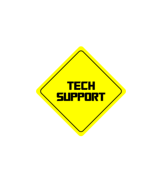 tech support minta fehér pólón