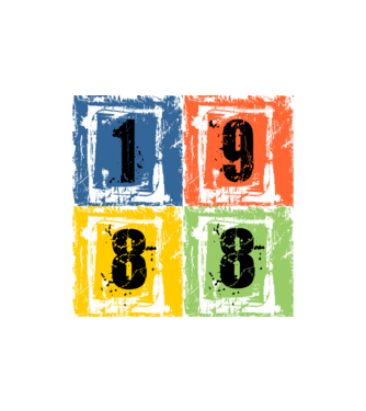 grunge number, szám 1988 minta homokszín pólón