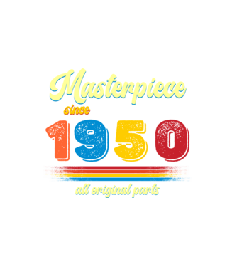 masterpiece all original parts since 1950, mesterdarab, etalon minta fehér pólón