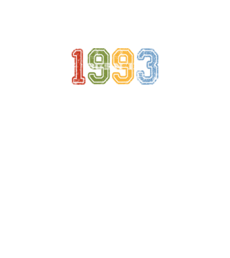 born in 1993 születésnapi felirat minta fekete pólón