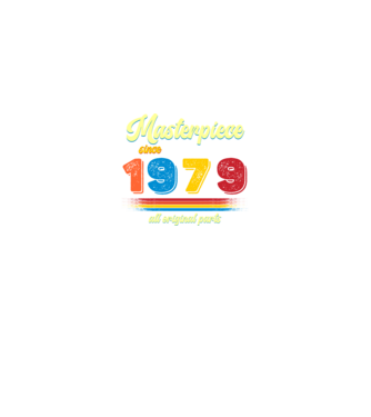 masterpiece all original parts since 1979, mesterdarab, etalon minta királykék pólón