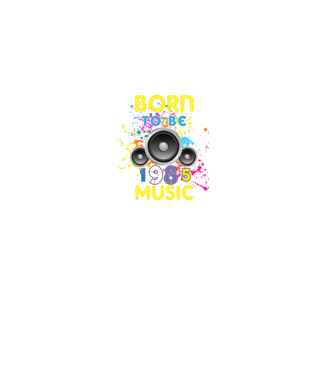 born to be music születésnapi DJ ,1985-ben született minta fekete pólón