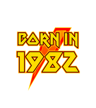 heavy metal born in 1982 minta fehér pólón