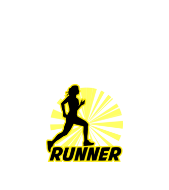 runner minta fekete pólón