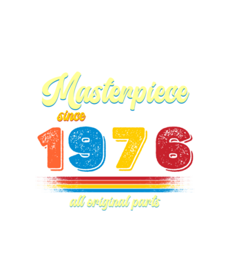 masterpiece all original parts since 1976, mesterdarab, etalon minta fehér pólón