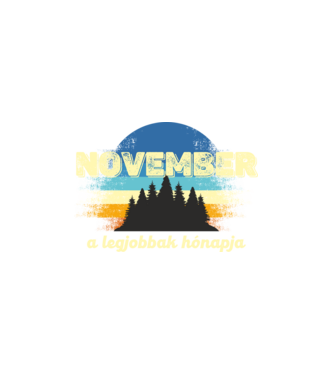 november a legobbak hónapja, novemberben születetteknek minta fehér pólón
