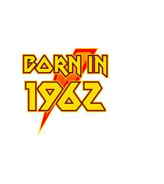 heavy metal born in 1962 minta sötétkék pólón