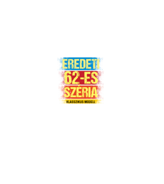 EREDEDI 62-ES SZÉRIA KLASSZKUS MODELL, RETRO SZÜLETÉSNAP minta farmerkék pólón