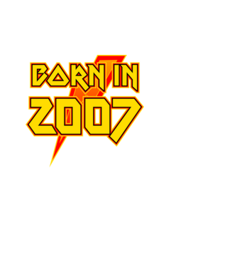 heavy metal born in 2007 minta fehér pólón