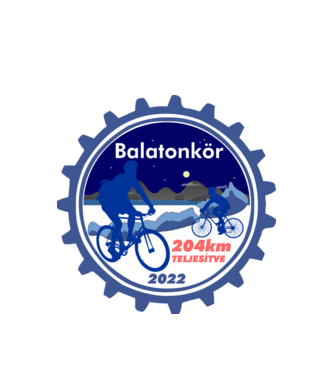 Balatonkör teljesítve minta fehér pólón