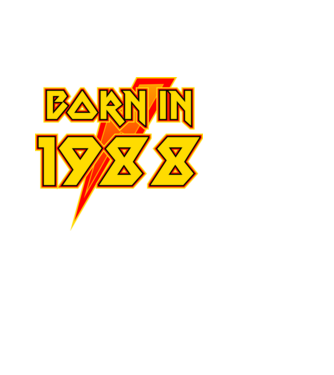 heavy metal born in 1988 minta fehér pólón