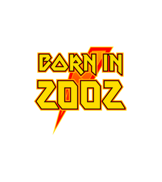 heavy metal born in 2002 minta fehér pólón