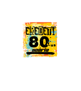 eredeti széria grunge graffiti 80-as. 80 éves minta fekete pólón