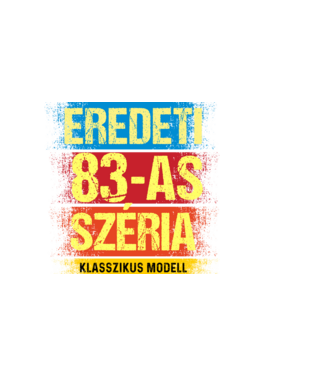 EREDEDI 83-AS SZÉRIA KLASSZKUS MODELL, RETRO SZÜLETÉSNAP minta sötétkék pólón