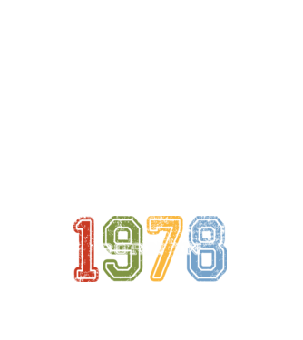born in 1978 születésnapi felirat minta sötétkék pólón