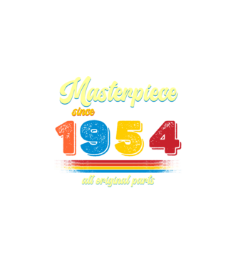 masterpiece all original parts since 1954, mesterdarab, etalon minta fehér pólón