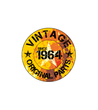 CIRCLE EMBLEM vintage 1964 minta fehér pólón