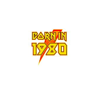 heavy metal born in 1980 minta farmerkék pólón
