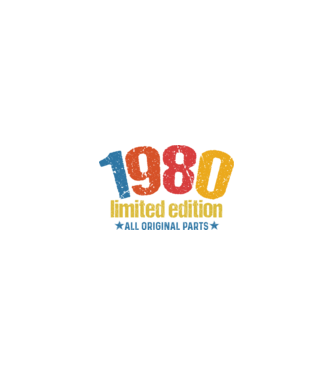 1980 limited edition ,all original parts,retro születésnapi évszám minta homokszín pólón