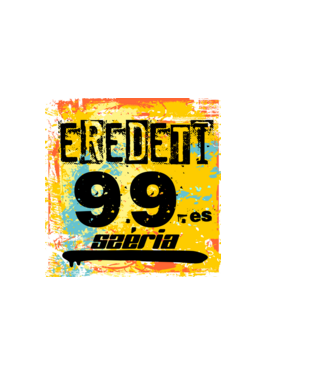 eredeti széria grunge graffiti 99-es, 1999 minta sötétkék pólón