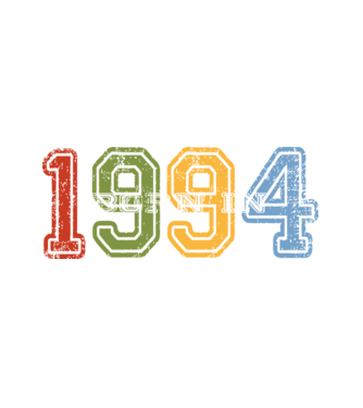 born in 1994 születésnapi felirat minta fehér pólón