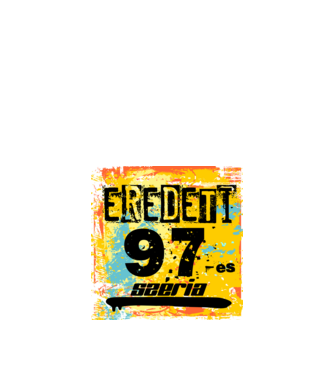 eredeti széria grunge graffiti 97-es, 1997 minta fekete pólón