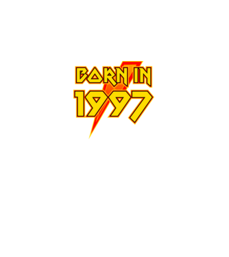 heavy metal born in 1997 minta fekete pólón