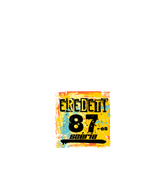 eredeti széria grunge graffiti 87-es, 1987 minta fehér pólón