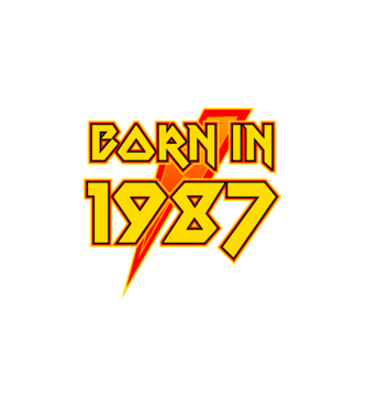 heavy metal born in 1987 minta fehér pólón
